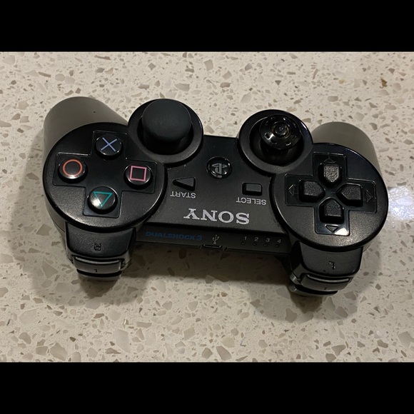 OEM Sony PlayStation 3 PS3 Dualshock Sixaxis Wireless Controller CECHZC2U Black - Picture 8 of 8